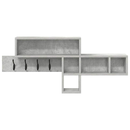 vidaXL Wall-Mounted Coat Rack Concrete Grey 100 x 12 x 43.5 cm