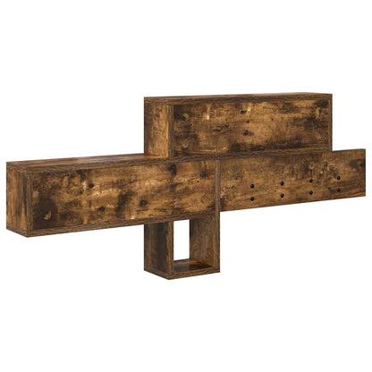 vidaXL Wall-Mounted Coat Rack Wall-Mounted Smoked Oak Engineered wood