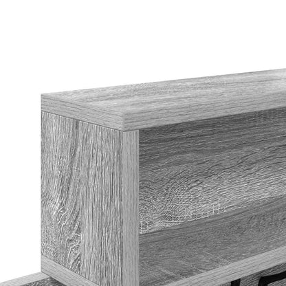 vidaXL Wall-Mounted Coat Rack Wall-Mounted Grey Sonoma Engineered wood