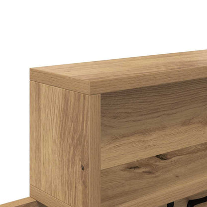 vidaXL Wall-Mounted Coat Rack Wall-Mounted Artisan Oak Engineered wood