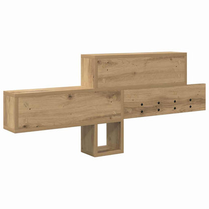 vidaXL Wall-Mounted Coat Rack Artisan Oak 100 x 12 x 43.5 cm