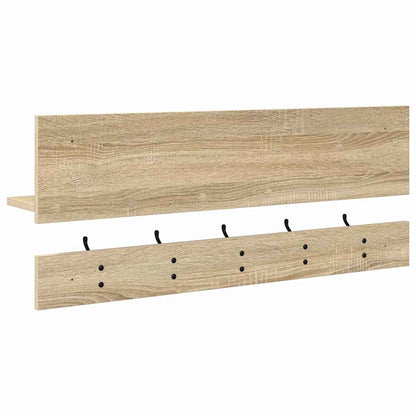vidaXL Wall-Mounted Coat Rack with Shelf Sonoma Oak 90 x 15 x 36 cm