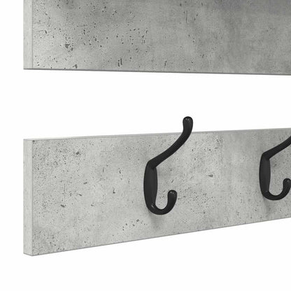 vidaXL Wall-Mounted Coat Rack with Shelf Concrete Grey 90 x 15 x 36 cm