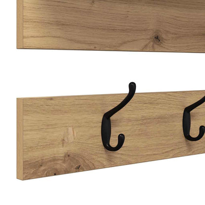 vidaXL Wall-Mounted Coat Rack Wall-Mounted Artisan Oak 90 x 15 x 36 cm
