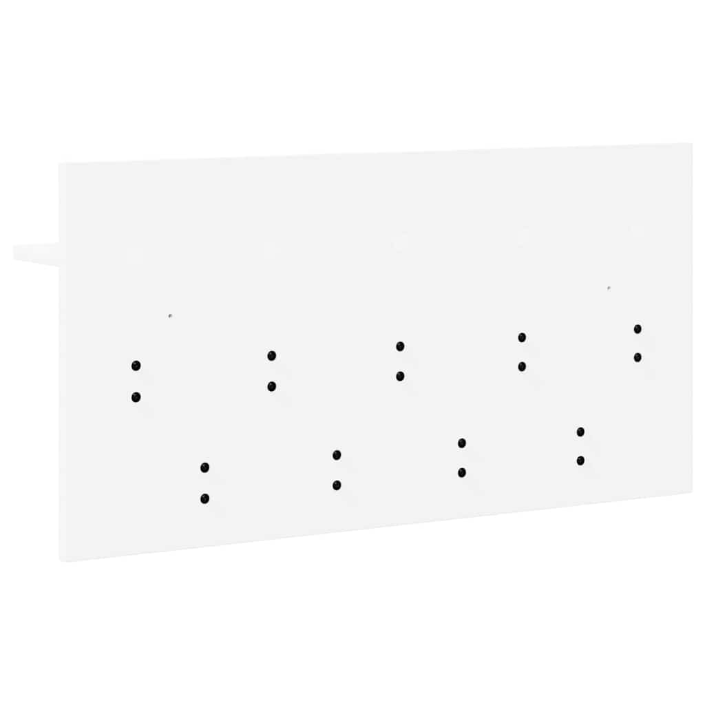 vidaXL Wall-Mounted Coat Rack White 80 x 40 x 12 cm Engineered wood