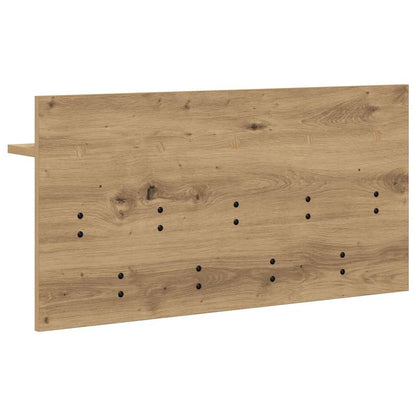 vidaXL Wall-Mounted Coat Rack with Shelf Artisan Oak 80 x 40 x 12 cm