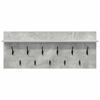 vidaXL Wall-Mounted Coat Rack Concrete Grey 100 x 40 x 12 cm