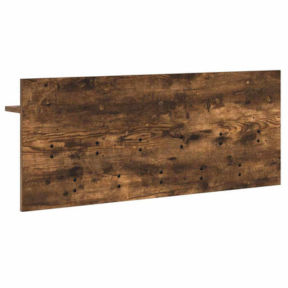 vidaXL Wall-Mounted Coat Rack with Shelf Smoked Oak 100 x 40 x 12 cm