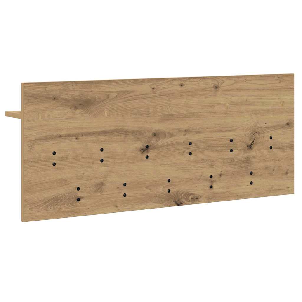 vidaXL Wall-Mounted Coat Rack with Shelf Artisan Oak 100 x 40 x 12 cm