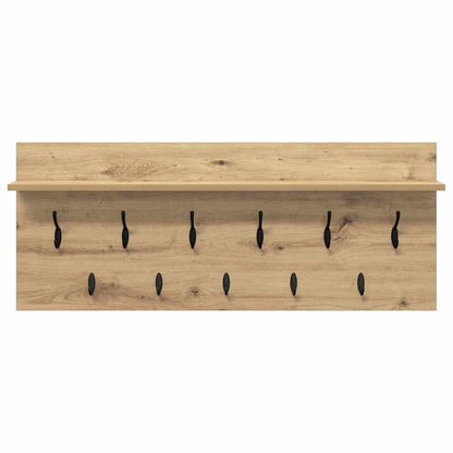 vidaXL Wall-Mounted Coat Rack with Shelf Artisan Oak 100 x 40 x 12 cm