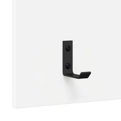 vidaXL Wall-Mounted Coat Rack White 40 x 10 x 90 cm Engineered wood