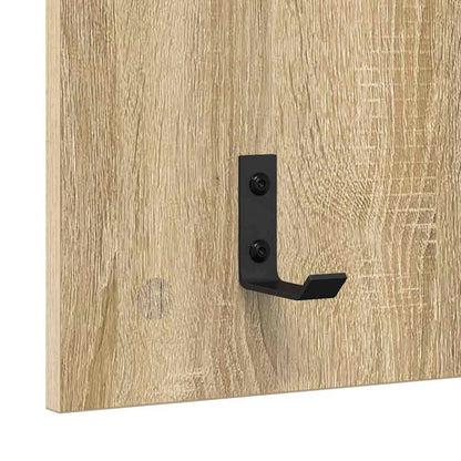 vidaXL Wall-Mounted Coat Rack with Shelf Sonoma Oak 40 x 10 x 90 cm