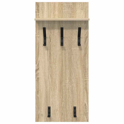 vidaXL Wall-Mounted Coat Rack with Shelf Sonoma Oak 40 x 10 x 90 cm