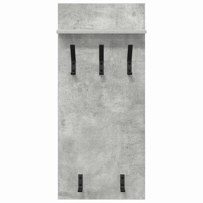 vidaXL Wall-Mounted Coat Rack with Shelf Concrete Grey 40 x 10 x 90 cm