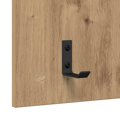 vidaXL Wall-Mounted Coat Rack with Shelf Artisan Oak 40 x 10 x 90 cm