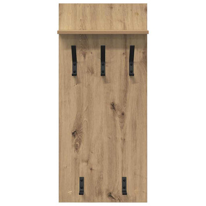 vidaXL Wall-Mounted Coat Rack with Shelf Artisan Oak 40 x 10 x 90 cm