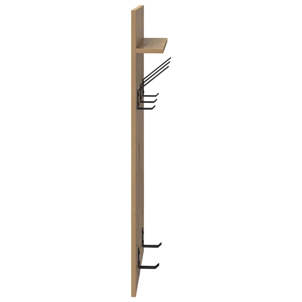 vidaXL Wall-Mounted Coat Rack with Shelf Artisan Oak 40 x 10 x 90 cm