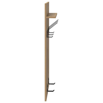 vidaXL Wall-Mounted Coat Rack with Shelf Artisan Oak 40 x 10 x 90 cm