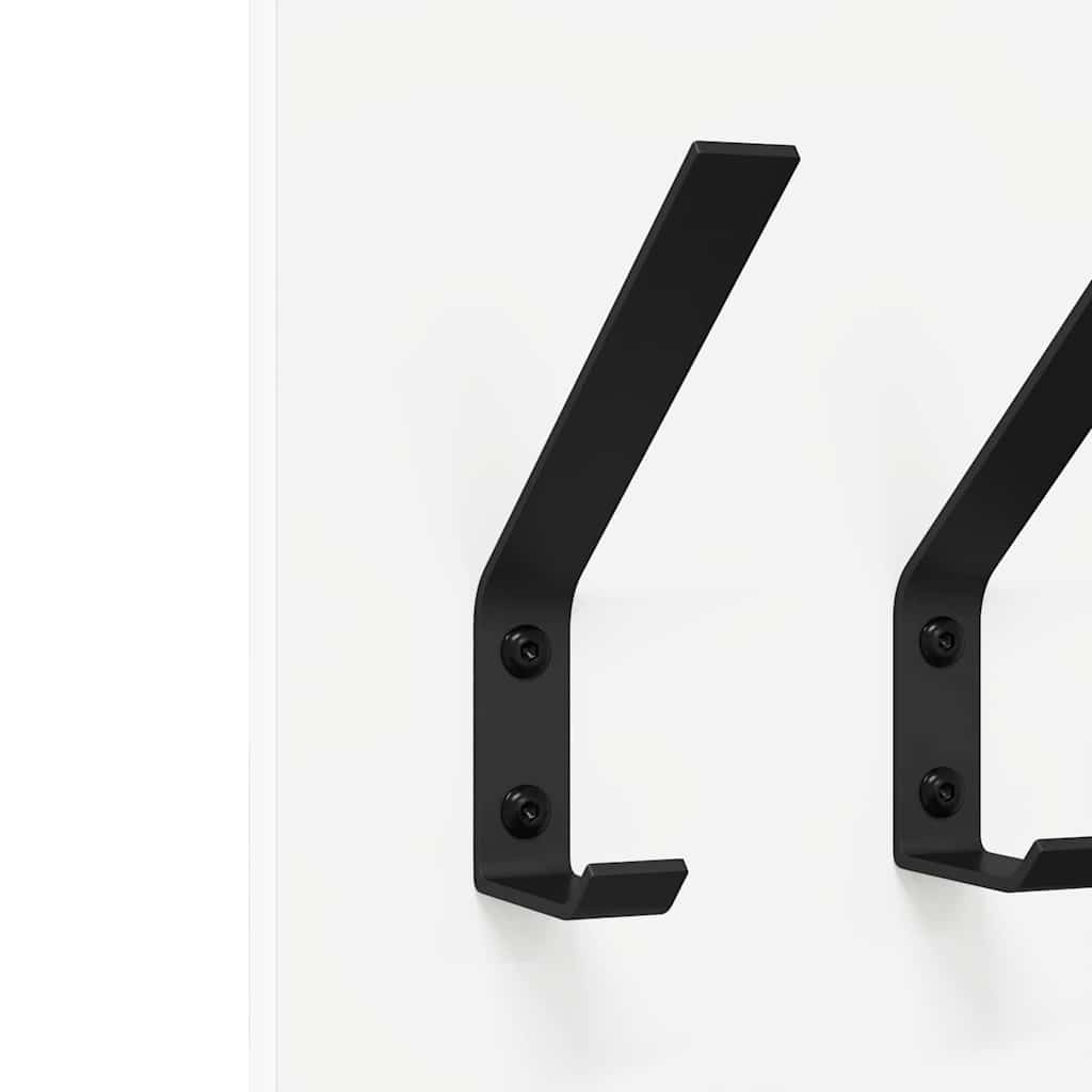 vidaXL Wall-Mounted Coat Rack White 20 x 1.5 x 100 cm Engineered wood