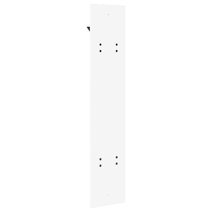 vidaXL Wall-Mounted Coat Rack White 20 x 1.5 x 100 cm Engineered wood