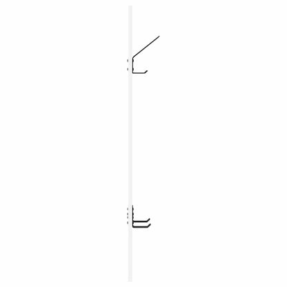 vidaXL Wall-Mounted Coat Rack White 20 x 1.5 x 100 cm Engineered wood