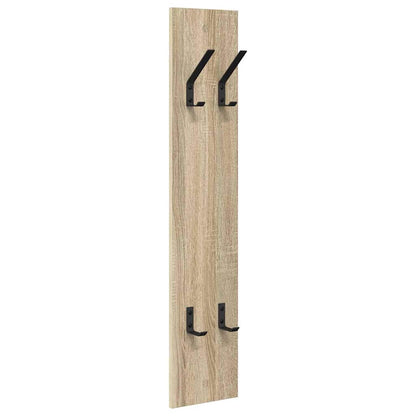 vidaXL Wall-Mounted Coat Rack Sonoma oak 20 x 1.5 x 100 cm