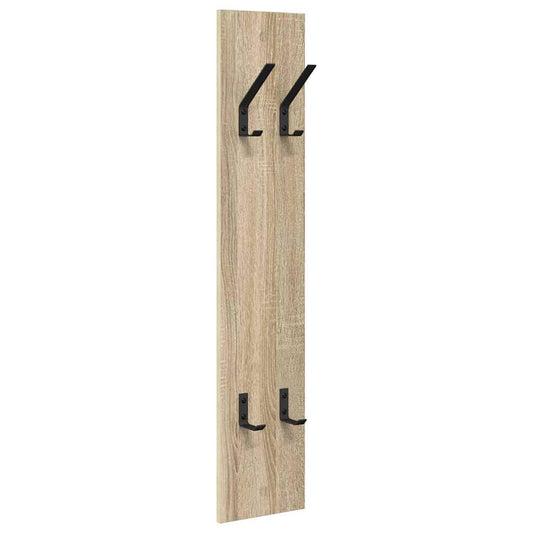vidaXL Wall-Mounted Coat Rack Sonoma oak 20 x 1.5 x 100 cm