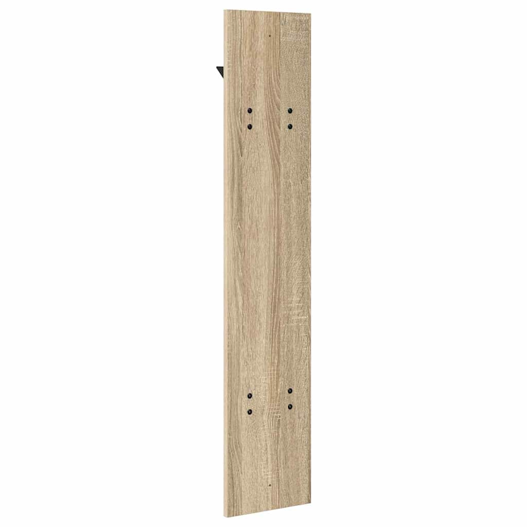vidaXL Wall-Mounted Coat Rack Sonoma oak 20 x 1.5 x 100 cm