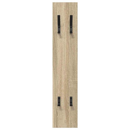 vidaXL Wall-Mounted Coat Rack Sonoma oak 20 x 1.5 x 100 cm