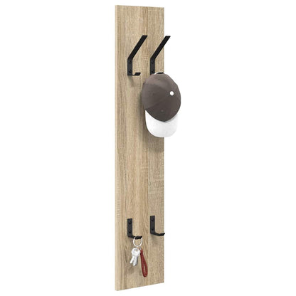 vidaXL Wall-Mounted Coat Rack Wall-Mounted Sonoma Oak Engineered wood