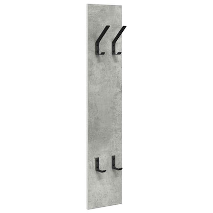 vidaXL Wall-Mounted Coat Rack Wall-Mounted Concrete Grey