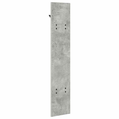 vidaXL Wall-Mounted Coat Rack Concrete Grey 20 x 1.5 x 100 cm
