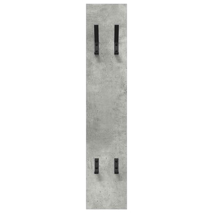 vidaXL Wall-Mounted Coat Rack Concrete Grey 20 x 1.5 x 100 cm