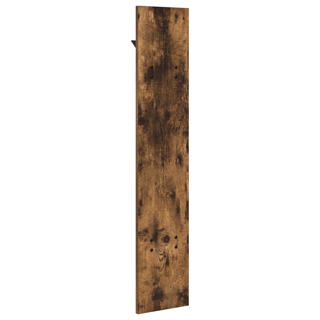 vidaXL Wall-Mounted Coat Rack Smoked Oak 20 x 1.5 x 100 cm
