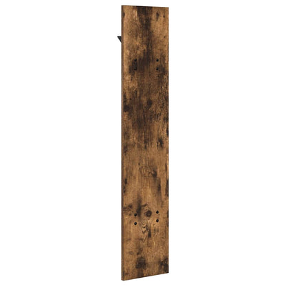 vidaXL Wall-Mounted Coat Rack Smoked Oak 20 x 1.5 x 100 cm