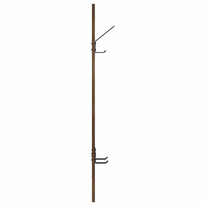 vidaXL Wall-Mounted Coat Rack Smoked Oak 20 x 1.5 x 100 cm