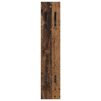 vidaXL Wall-Mounted Coat Rack Wall-mounted Old Wood 20 x 1.5 x 100 cm