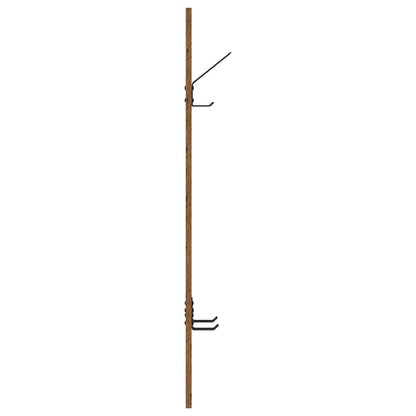 vidaXL Wall-Mounted Coat Rack Wall-mounted Old Wood 20 x 1.5 x 100 cm