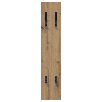 vidaXL Wall-Mounted Coat Rack Artisan Oak 20 x 1.5 x 100 cm