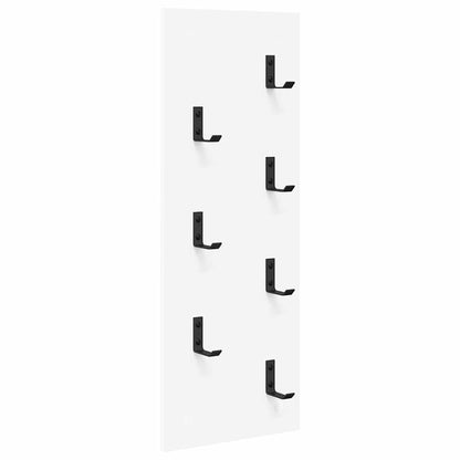 vidaXL Wall-Mounted Coat Rack White 30 x 1.5 x 80 cm Engineered wood