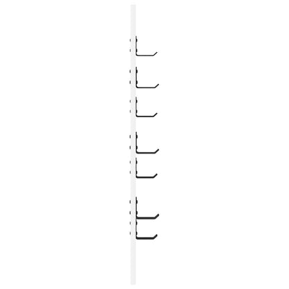 vidaXL Wall-Mounted Coat Rack White 30 x 1.5 x 80 cm Engineered wood