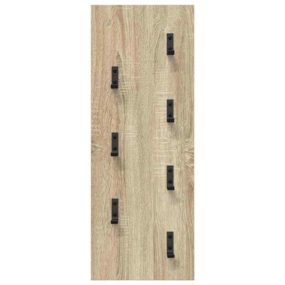 vidaXL Wall-Mounted Coat Rack Wall-Mounted Sonoma Oak 30 x 1.5 x 80 cm