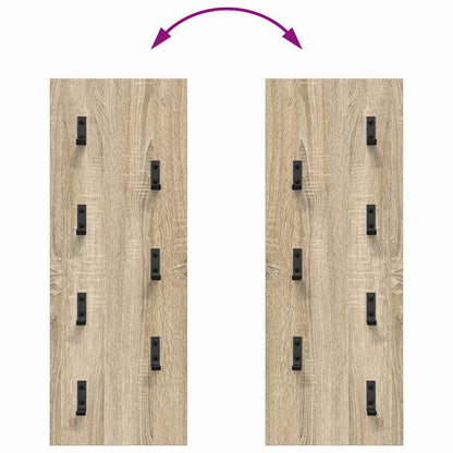 vidaXL Wall-Mounted Coat Rack Wall-mounted Sonoma Oak 30 x 1.5 x 80 cm