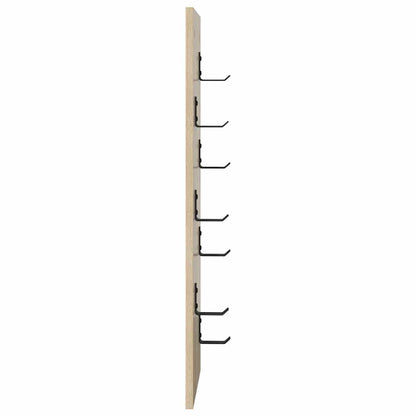 vidaXL Wall-Mounted Coat Rack Wall-mounted Sonoma Oak 30 x 1.5 x 80 cm
