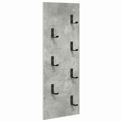 vidaXL Wall-Mounted Coat Rack Concrete Grey 30 x 1.5 x 80 cm