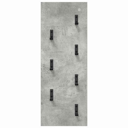 vidaXL Wall-Mounted Coat Rack Concrete Grey 30 x 1.5 x 80 cm