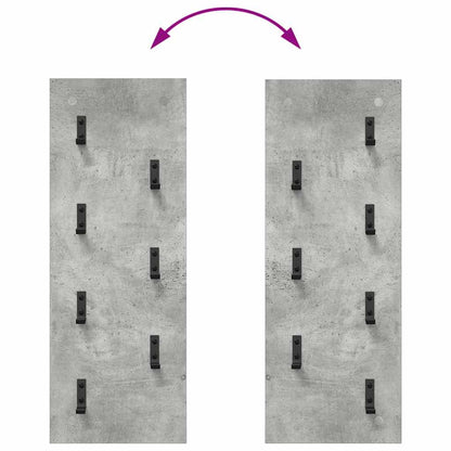 vidaXL Wall-Mounted Coat Rack Wall-Mounted Concrete Grey
