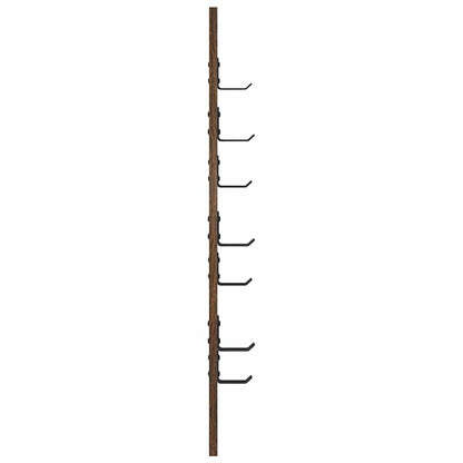 vidaXL Wall-Mounted Coat Rack Wall-mounted Smoked Oak 30 x 1.5 x 80 cm
