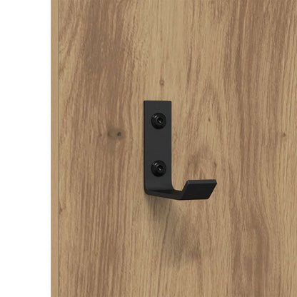 vidaXL Wall-Mounted Coat Rack Wall-Mounted Artisan Oak Engineered wood