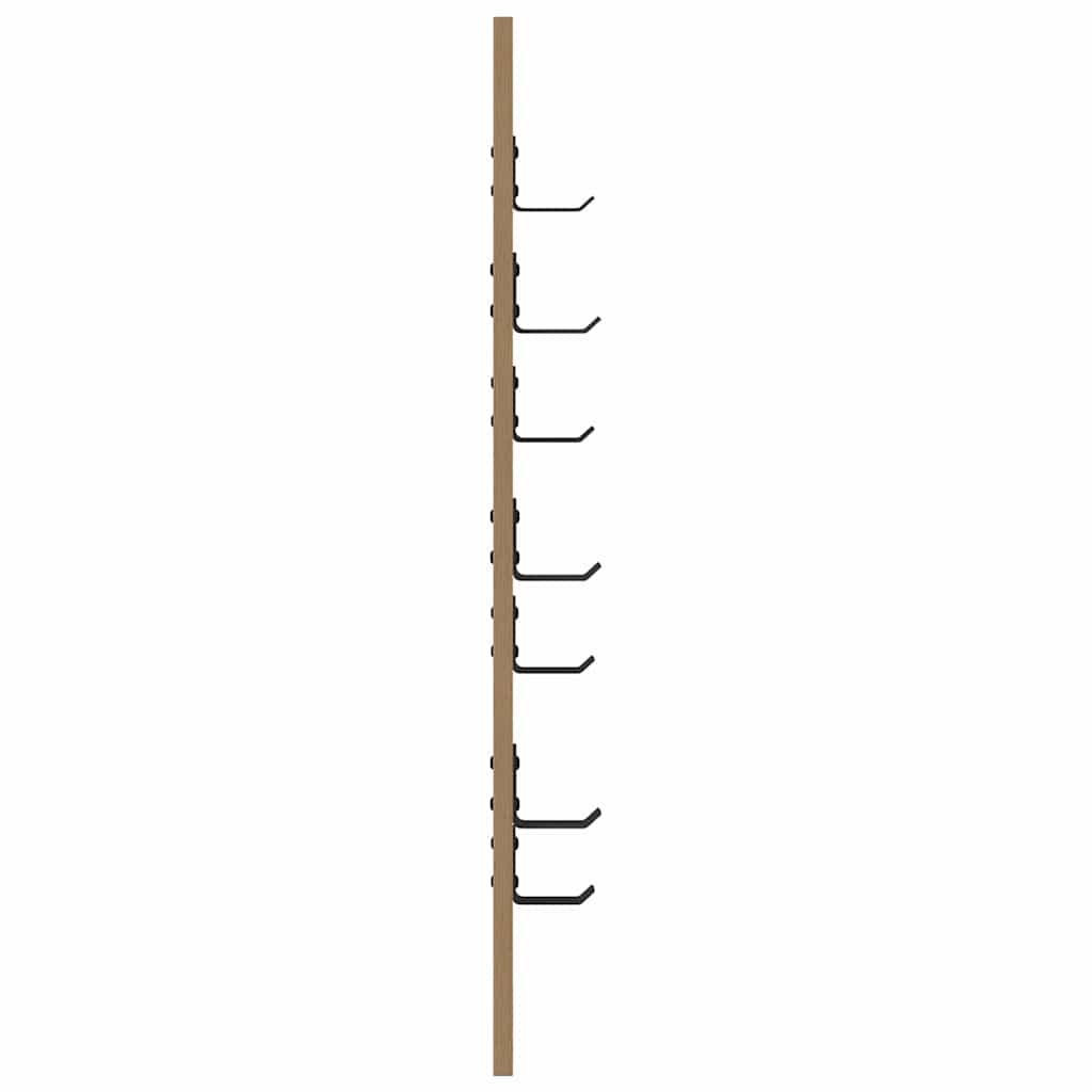 vidaXL Wall-Mounted Coat Rack Artisan Oak 30 x 1.5 x 80 cm